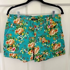 Dear John size 28  Women's Floral Shorts - Teal and Multicolor